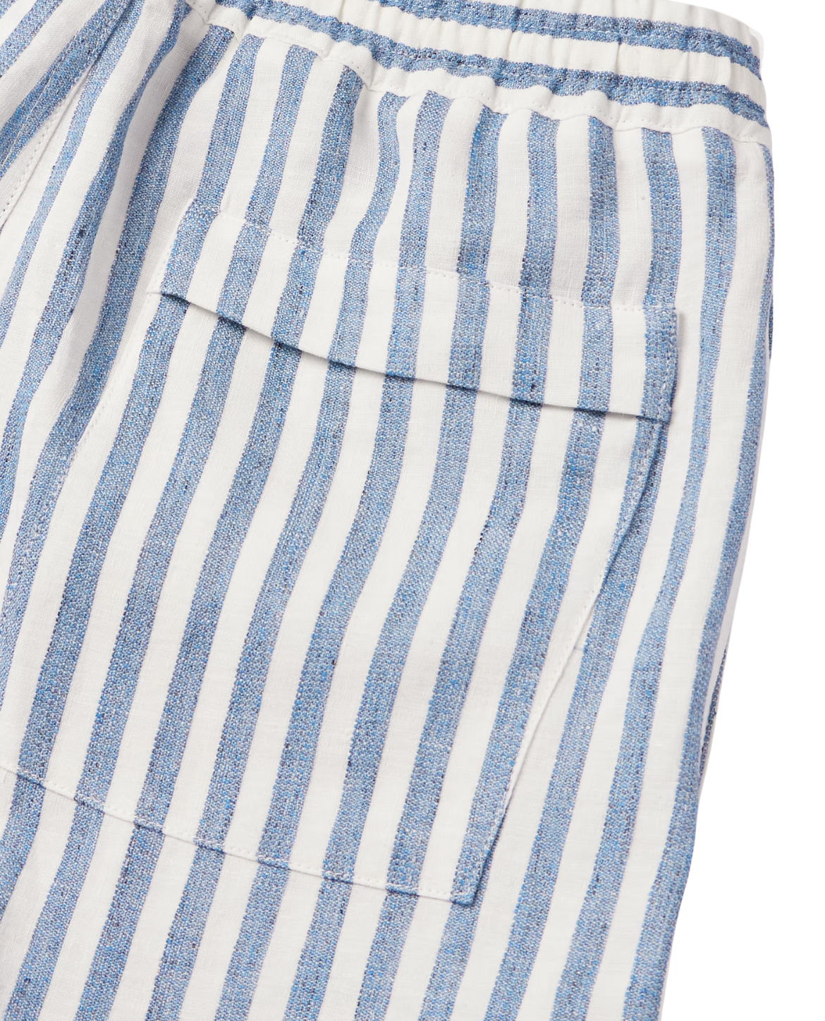 Cassis Striped Linen Shorts