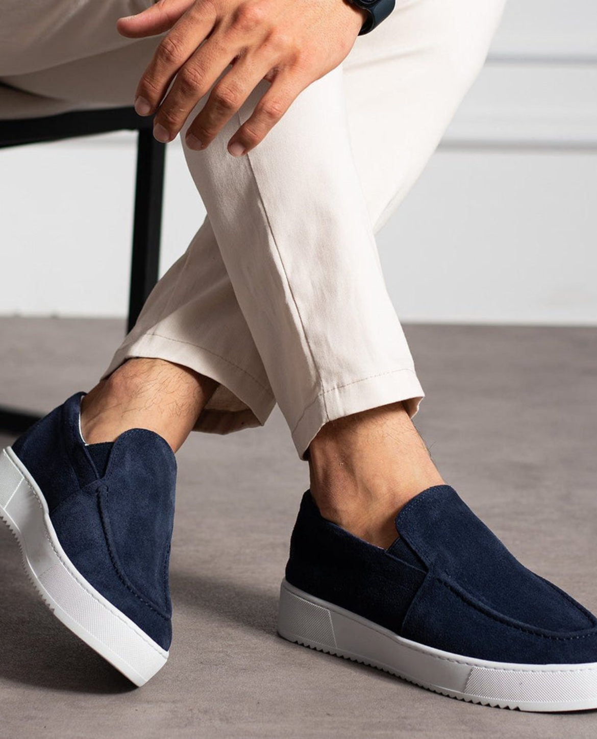 Denia Suede Slip Ons