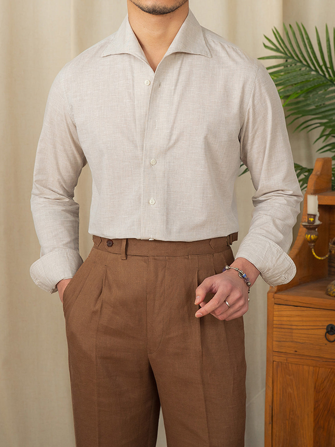 Varenna Linen Slim-Fit Shirt