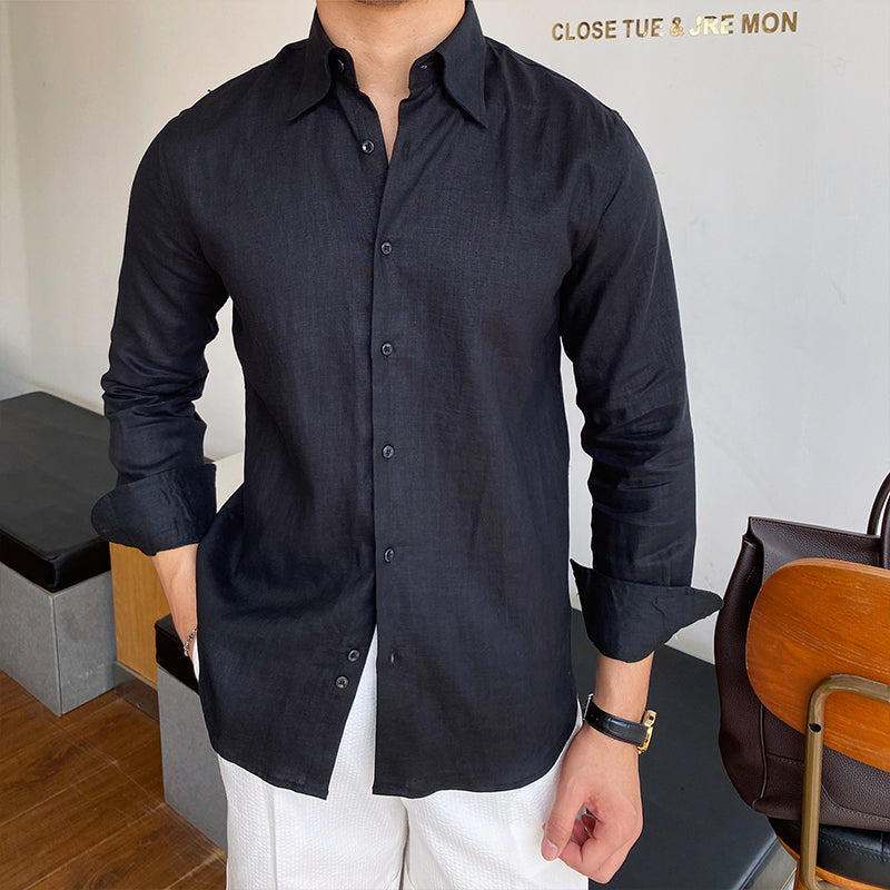 Varenna Linen Slim-Fit Shirt