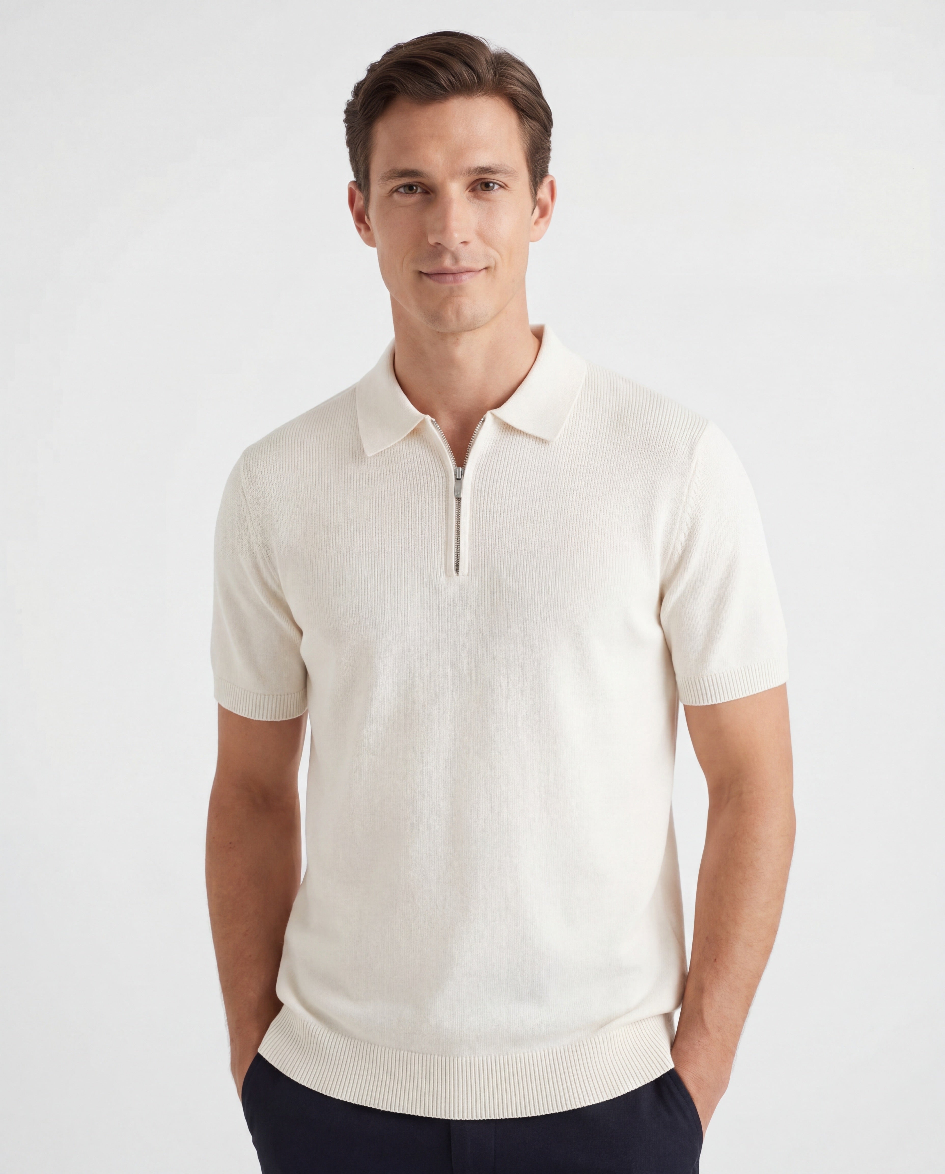 Menton Zip Polo