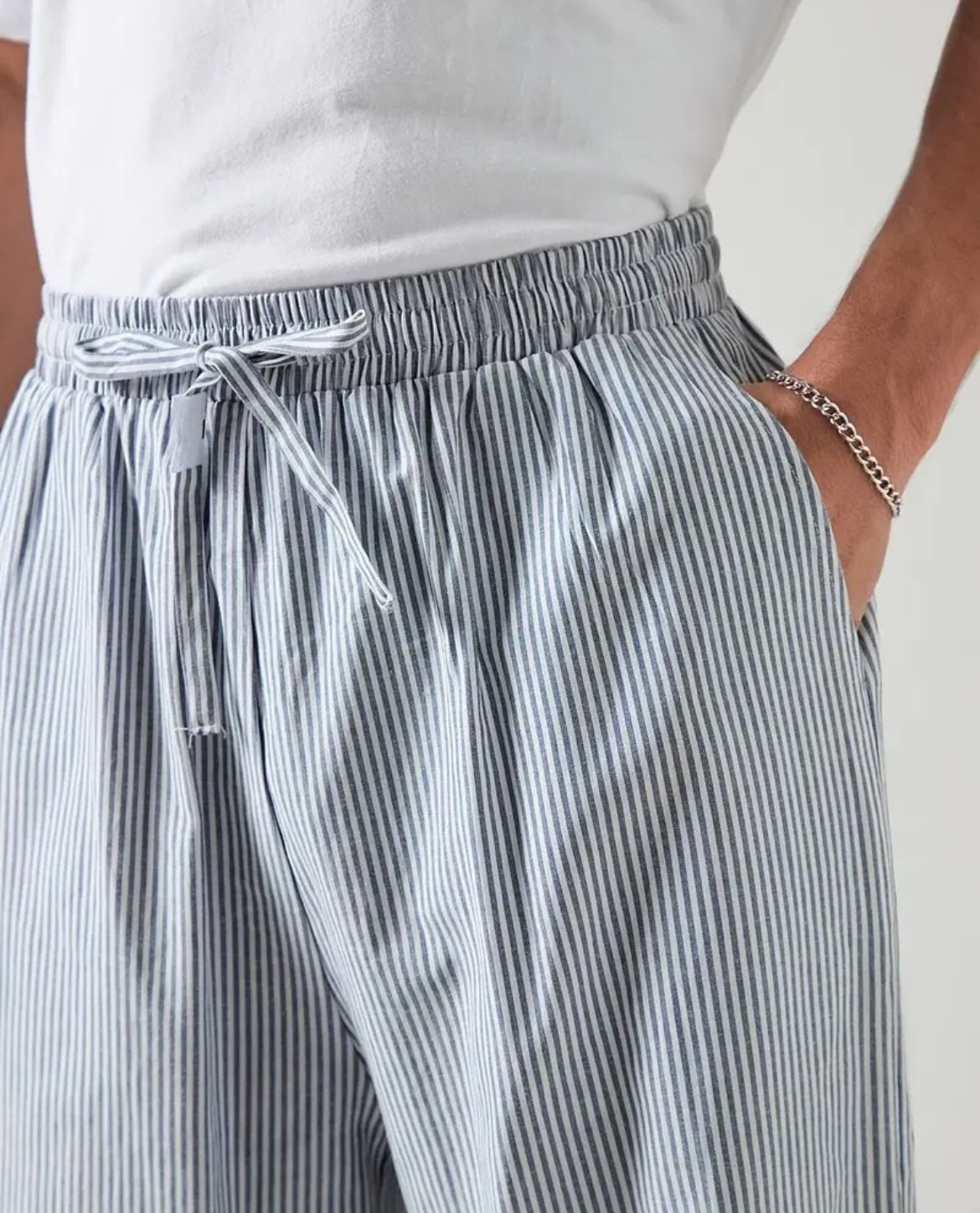 Sanremo Stripe Cotton Trousers