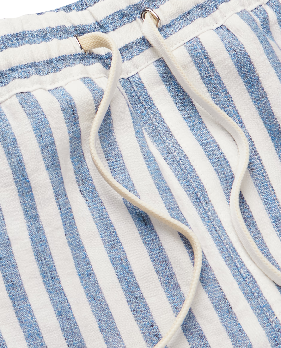 Cassis Striped Linen Shorts