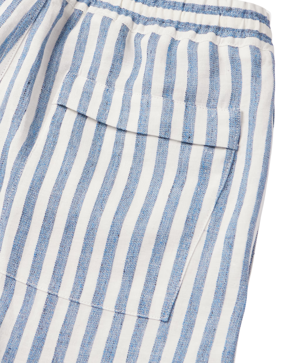 Cassis Striped Linen Shorts