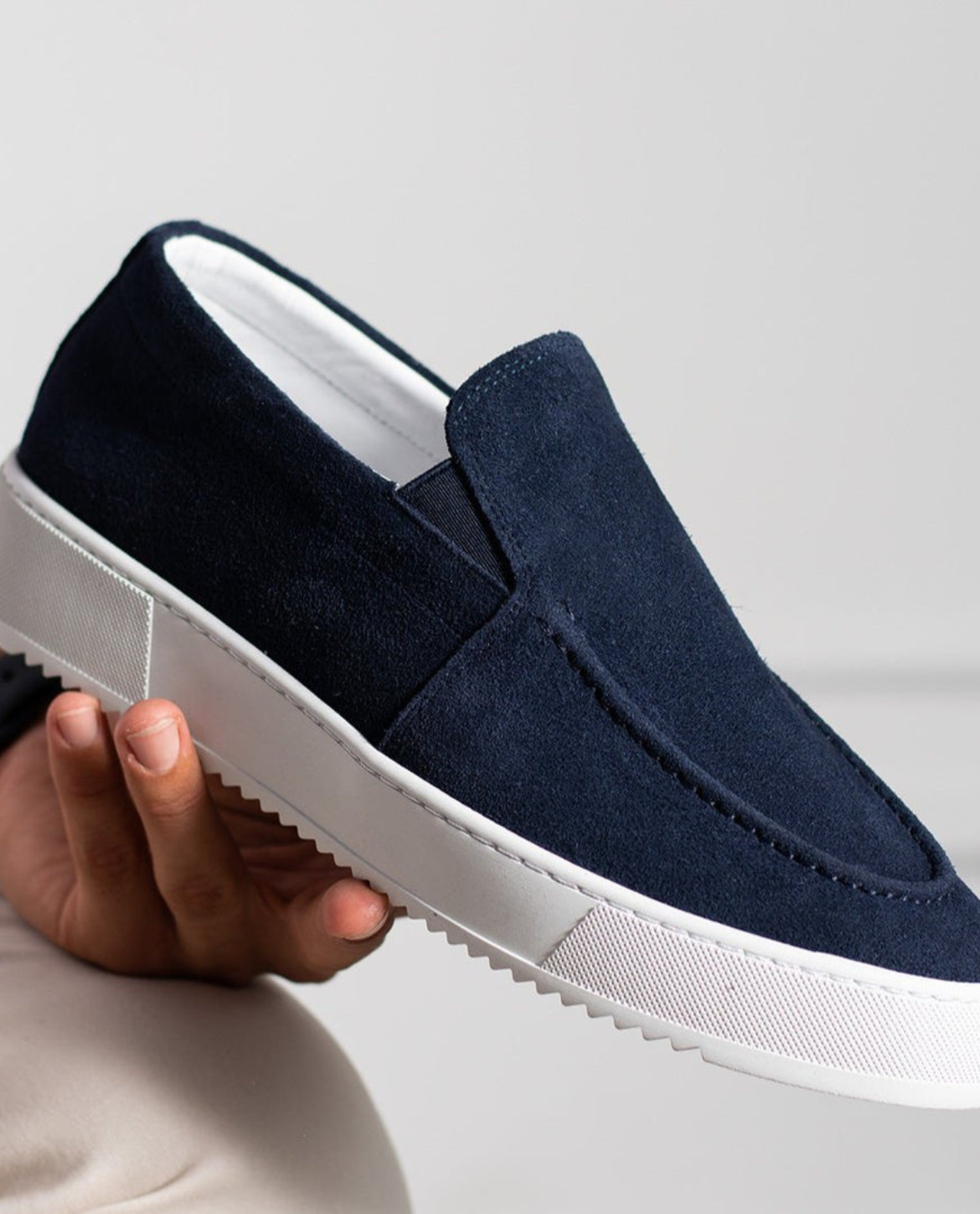 Denia Suede Slip Ons