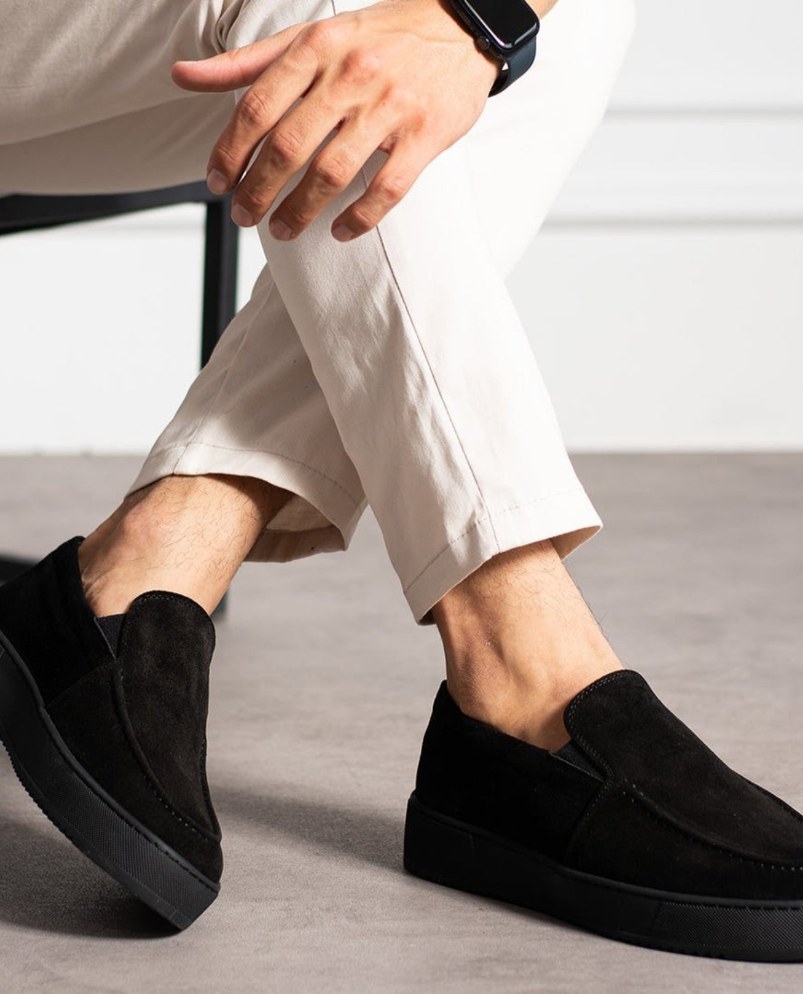 Denia Suede Slip Ons
